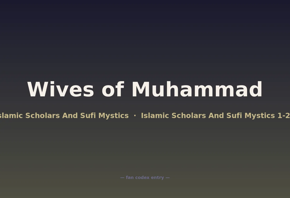 Wives of Muhammad